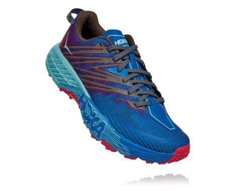 Sapatilhas Hoka One One Speedgoat 4 Portugal - Sapatilhas Trail Mulher Azul Marinho / Rosa Pavão - MAXIYS-734